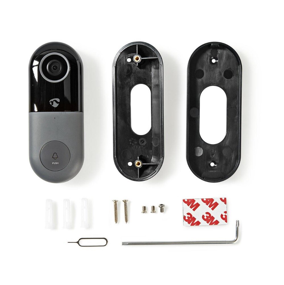 Smart dørklokke med kamera og Wi-Fi /appstyret/ microSD-rum/ HD 720p