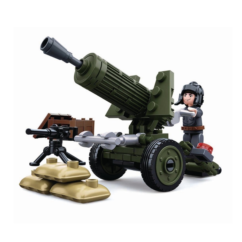 Byggeblokke WWII Serie Allied Artillery Gun
