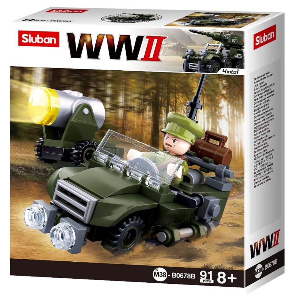 Byggeblokke WWII Serie Allied Jeep