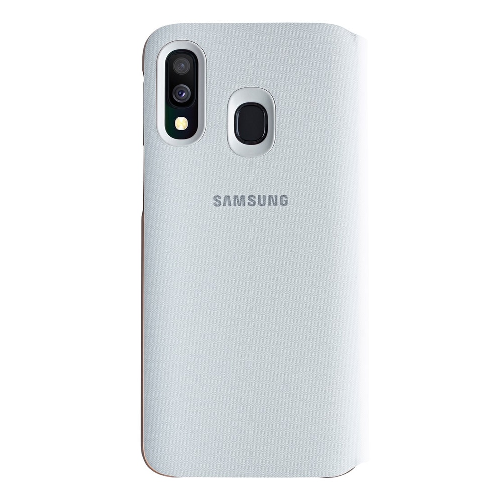 Samsung Wallet Cover til Galaxy A40 - Hvid