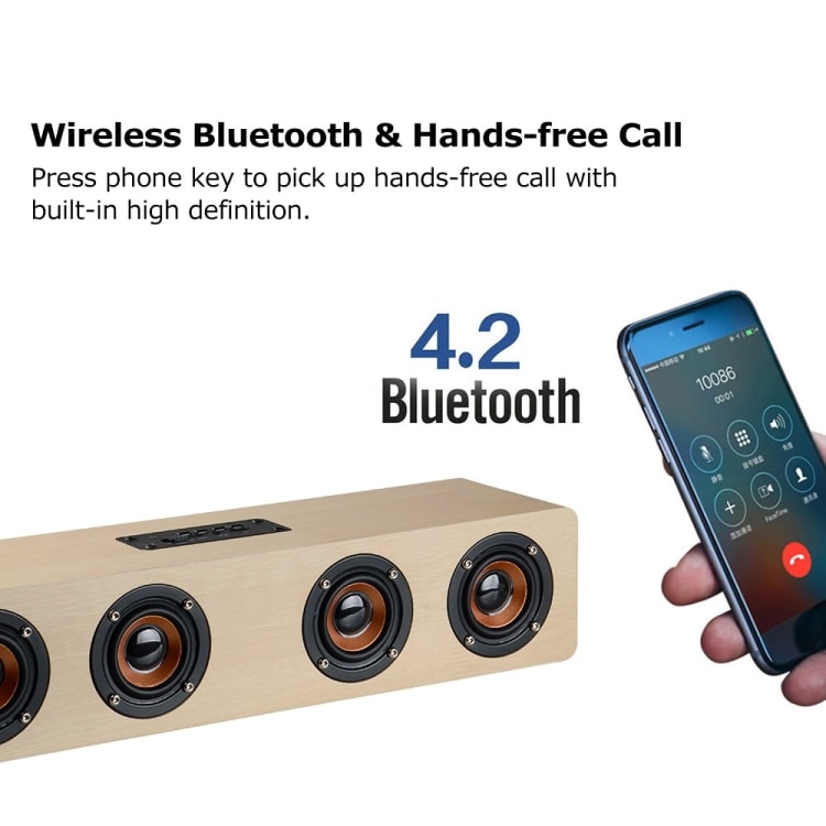 Højttaler med Bluetooth 4.2 och 3,5 mm udtag