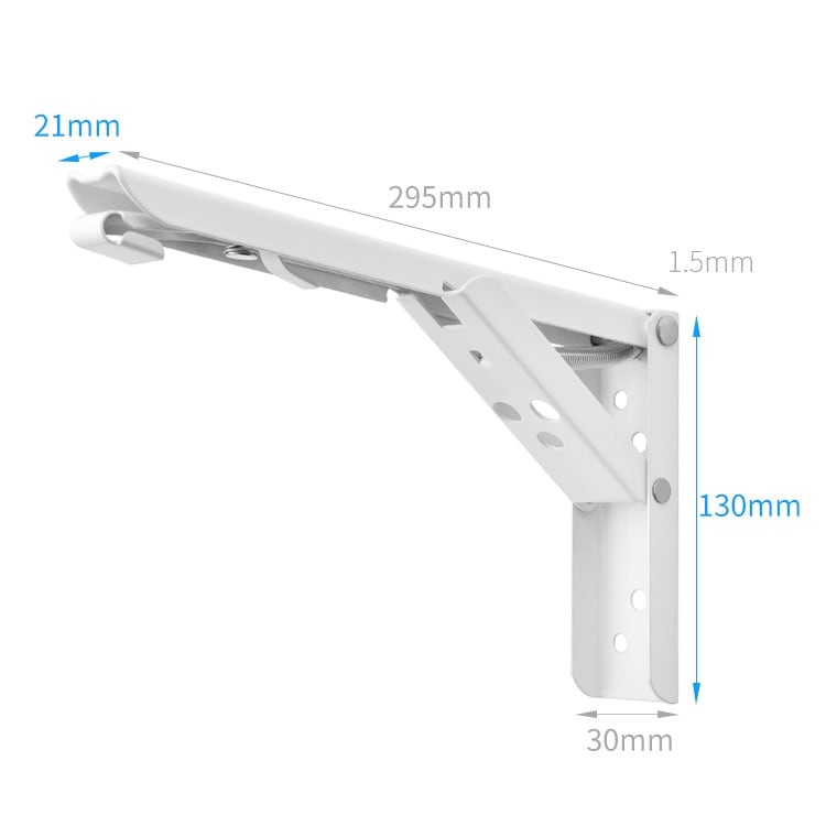 Foldbar og Sammenklappelig Konsol til Spisebord 30 cm - Hvid