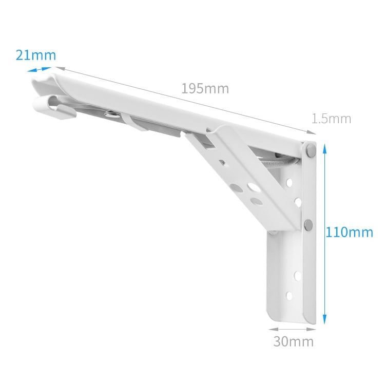 Foldbar og Sammenklappelig Konsol til Spisebord 20 cm - Sølvfarvet