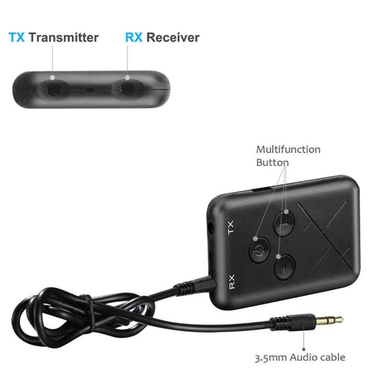 JDEX-TX10 Trådløs 2-i-1 - Bluetooth 4.2 + Audio Modtager / Sender