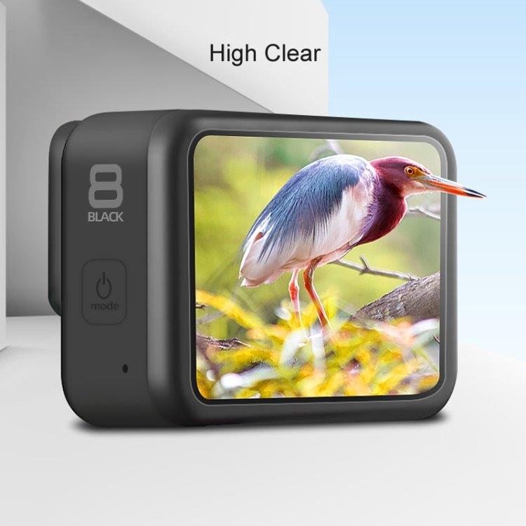 GoPro HERO8 Black Linse + LCD Displayfilm i Tempereret Glas