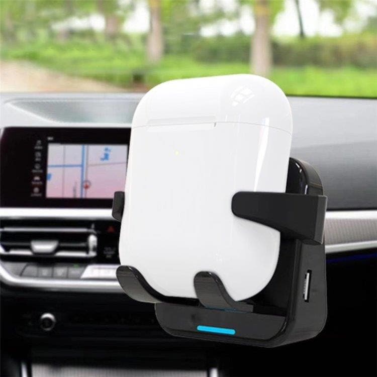 Bilholder med Qi-opladning til Apple Airpod