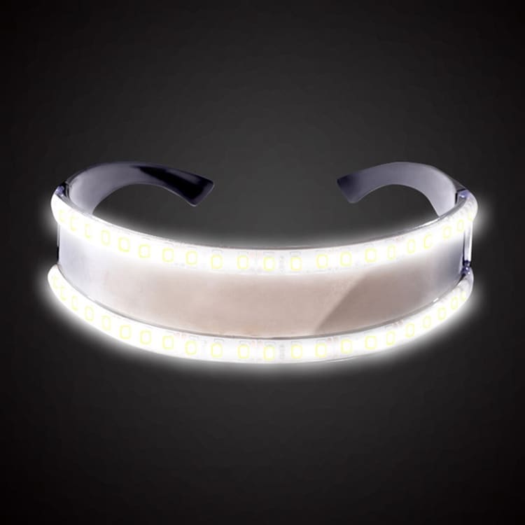 Partybriller / LED-briller - Hvidt Lys
