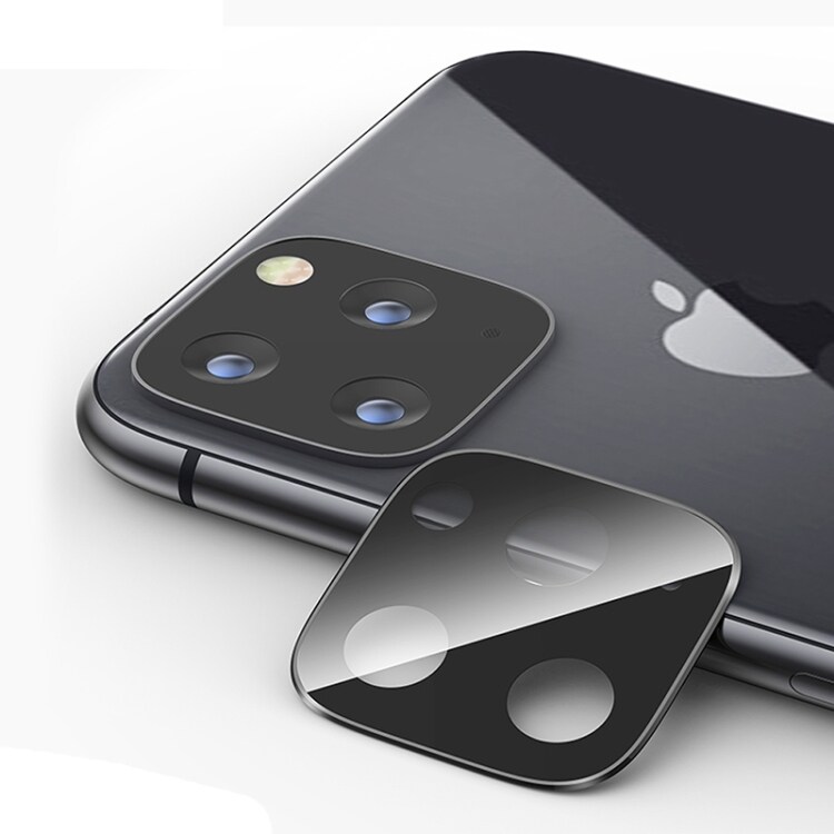 Tempereret Glas Linsbeskyttelse til iPhone 11 Pro og 11 Max - Sort