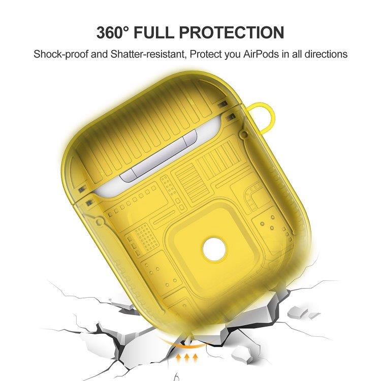 Beskyttelsesetui til Apple AirPods med Karabinhage - Guld