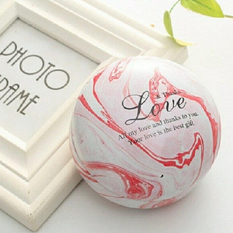 Romantisk Valentines Day Lys - Lyserød Marmor