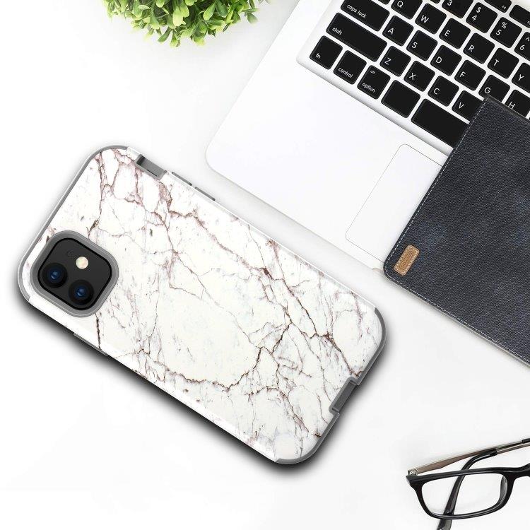 3-i-1 Full Protection Cover til iPhone 11 Pro MAX - MARBLE