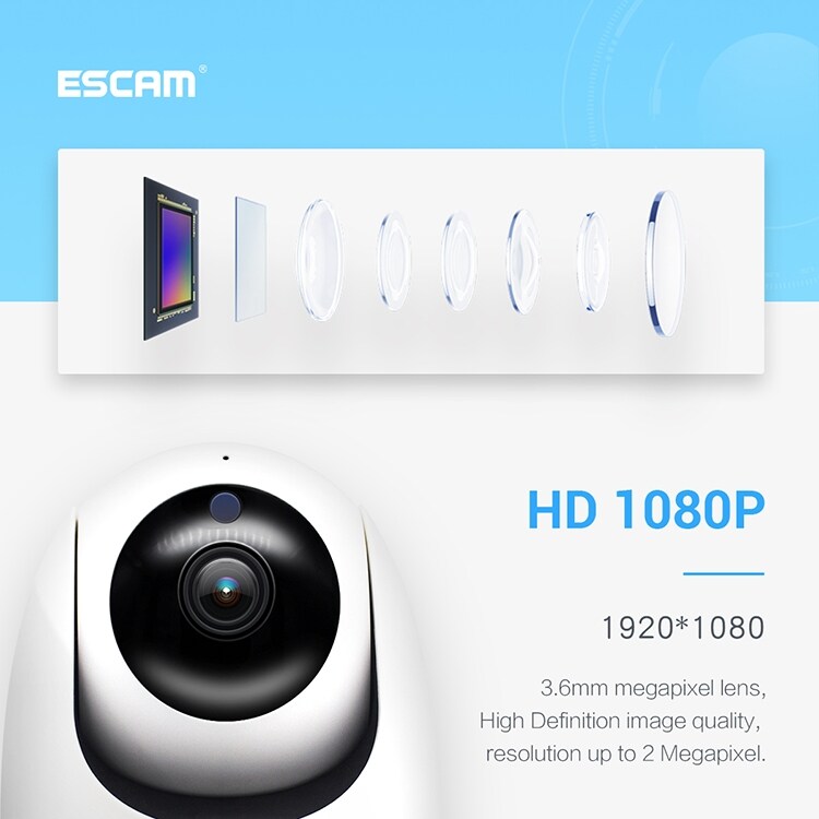 IP Kamera - ESCAM PVR008 HD 1080P WiF