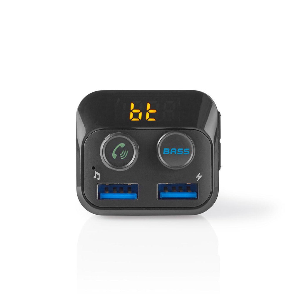Nedis FM-sender for bil med Bluetooth 2xUSB 2.4A