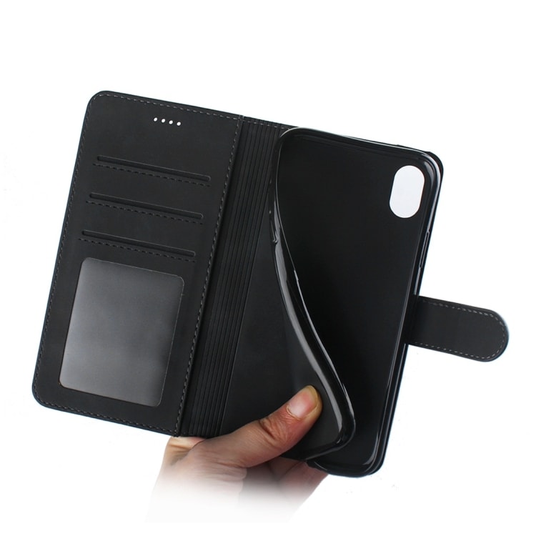 Plånboksfodral med ställ  iPhone XR - Svart
