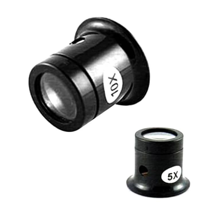 10x lup / forstørrelsesglas / urmagerlup / smykkelup / reparationslup