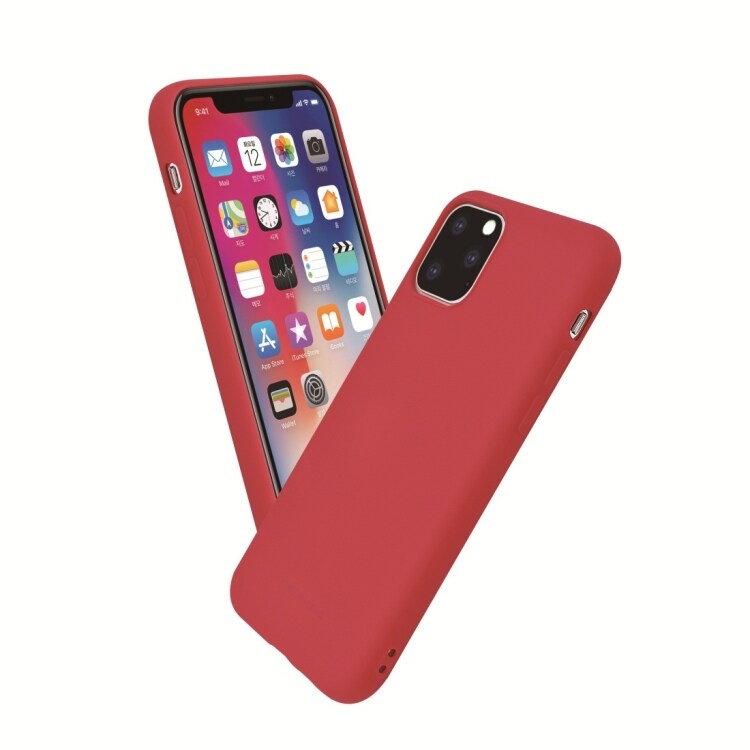 Silikonskal iPhone 11 Pro Max - Röd