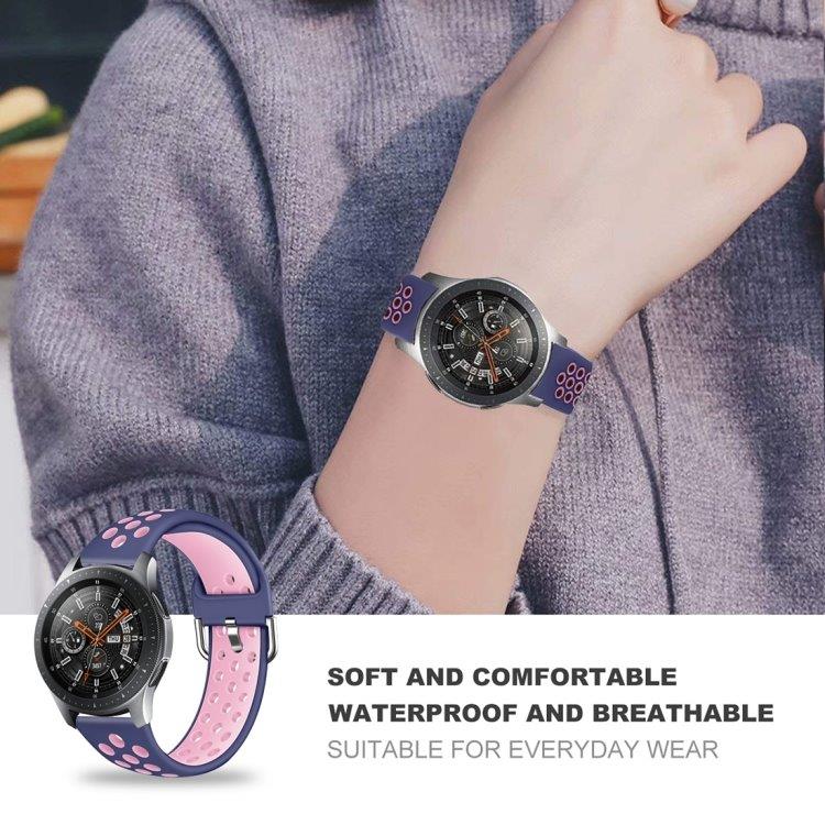 Handledsband till Galaxy Watch 46 / S3 / Huawei Watch GT 1 / 2 22mm - Svart