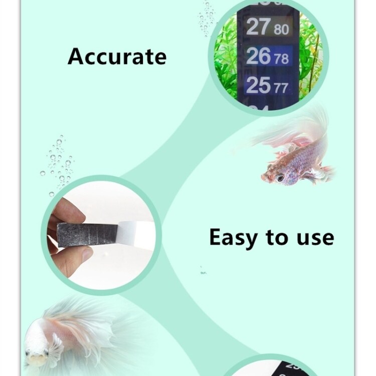 Pakke med 2 stk. Digitalt LCD-akvarietermometer
