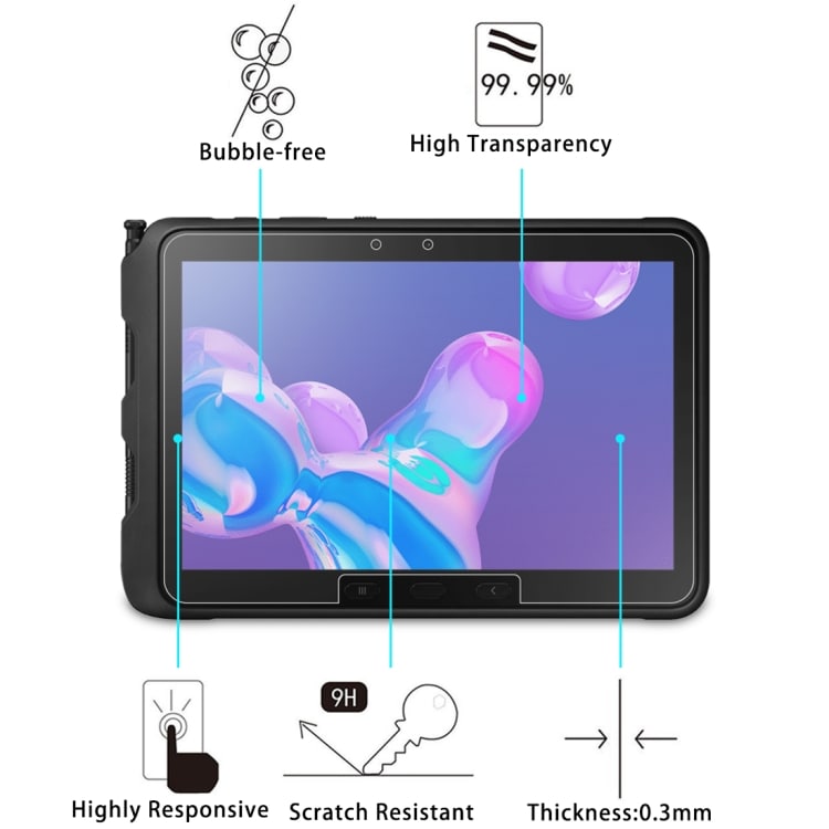 Hærdet Skærmbeskyttelse i Glas til Samsung Galaxy Tab Active Pro T545
