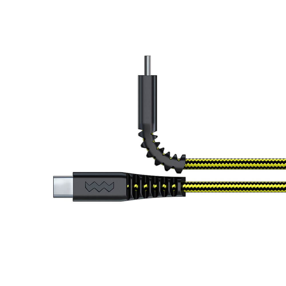 SoSkild Ladekabel USB-C 1,5 m Ultimate Strength - Sort/Gul