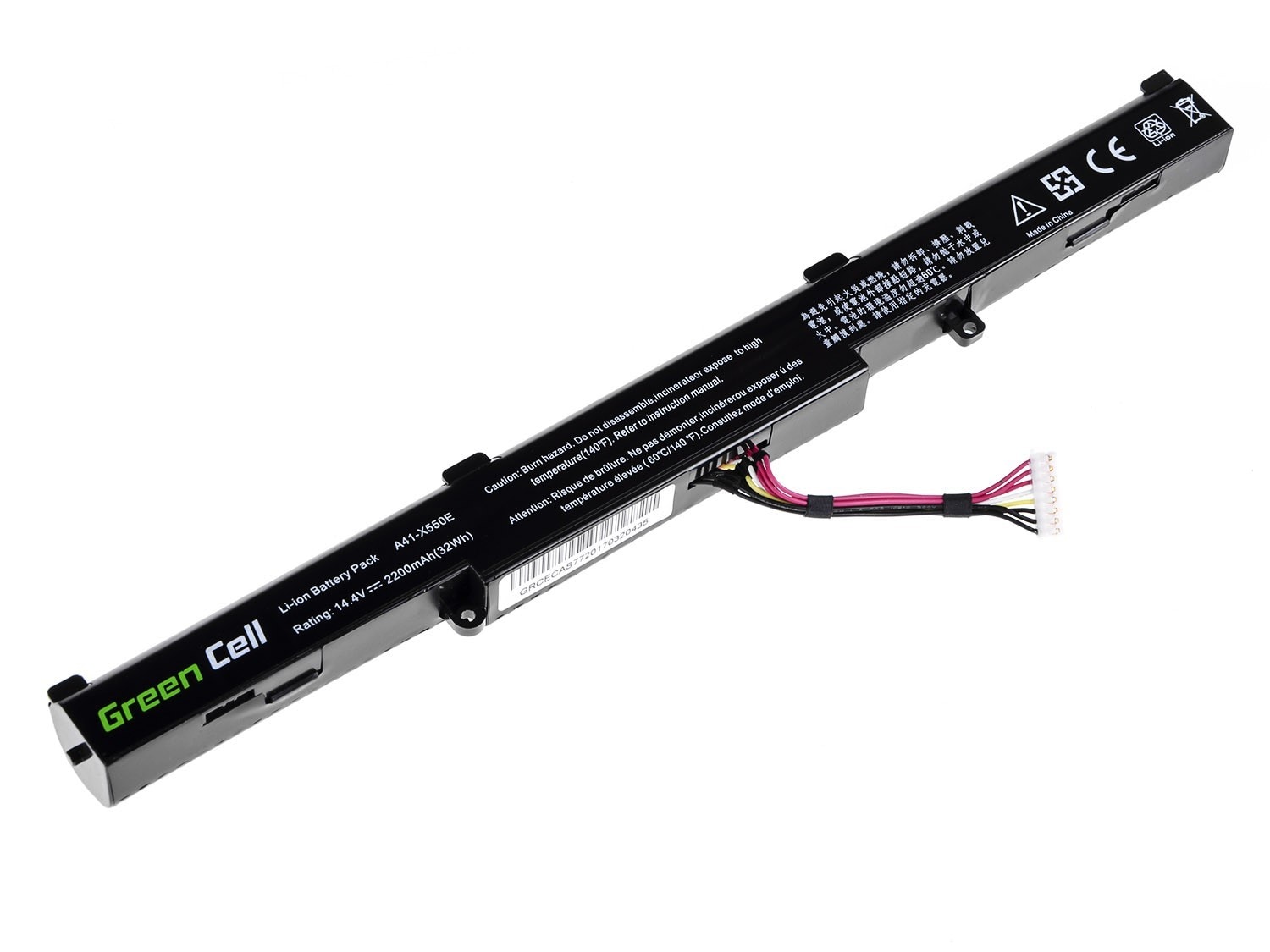 Laptopbatteri til Asus A41-X550E F550D F550DP F750L / 14,4V 2200mAh