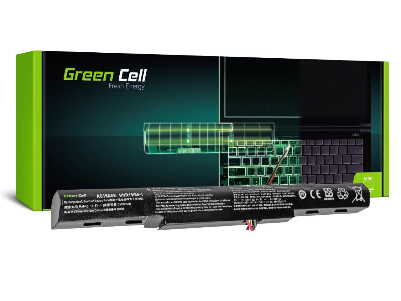 Laptopbatteri til Acer Aspire E 15 E15 E5-575 E 17 E17 E5-774 / 14,4V 2200mAh
