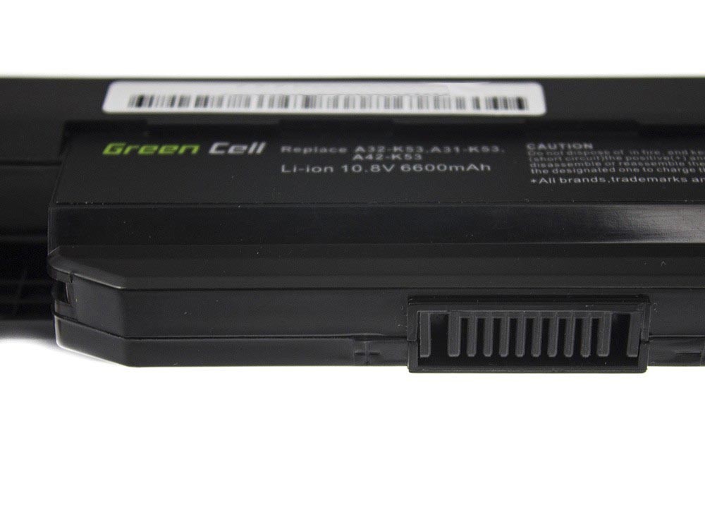 Laptopbatteri til Asus A31-K53 X53S X53T K53E / 11,1V 6600mAh