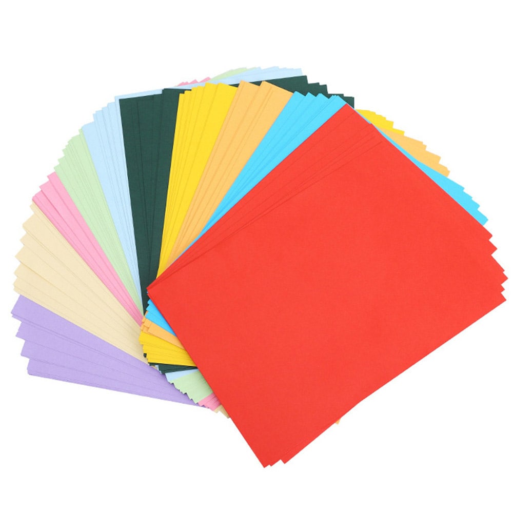 100 A4  Papir - blandede farver