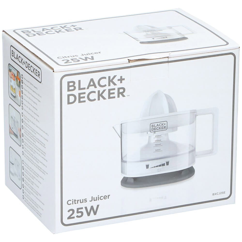 BLACK+DECKER Citruspresse 0,35L Hvid