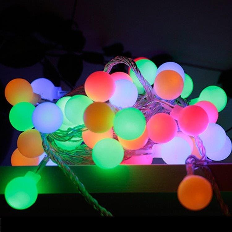 LED-kæde Bolde Farvede 50 LED