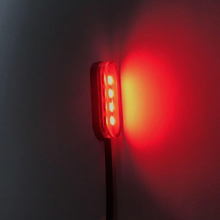 LED Belysning til køretøj DC12V 10-pak Rød