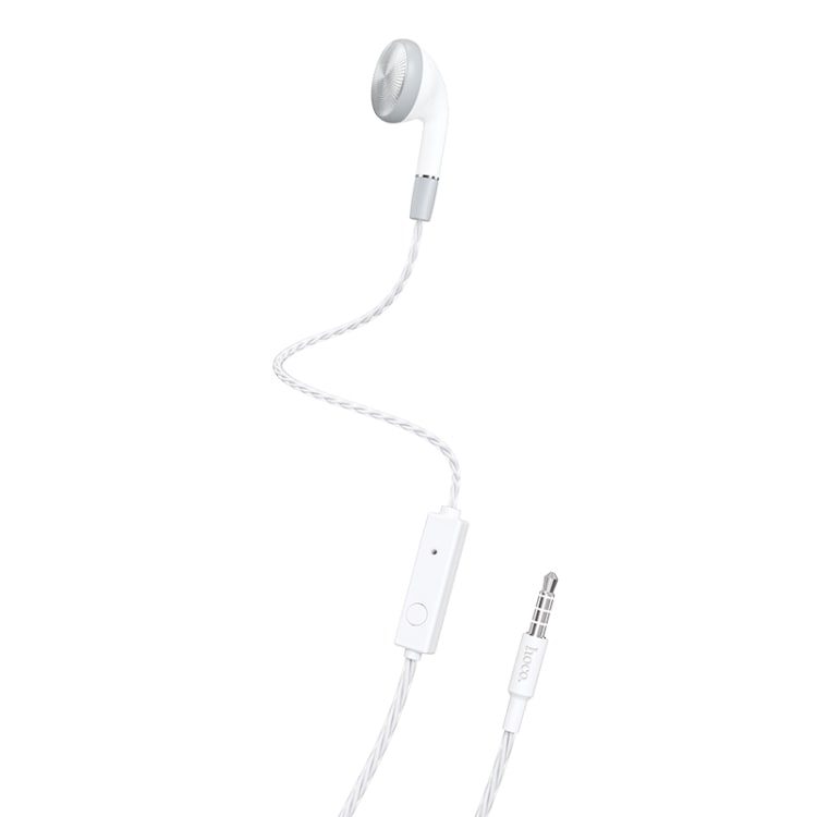 hoco Mono-Headset med Mic & 3,5 mm Hvid