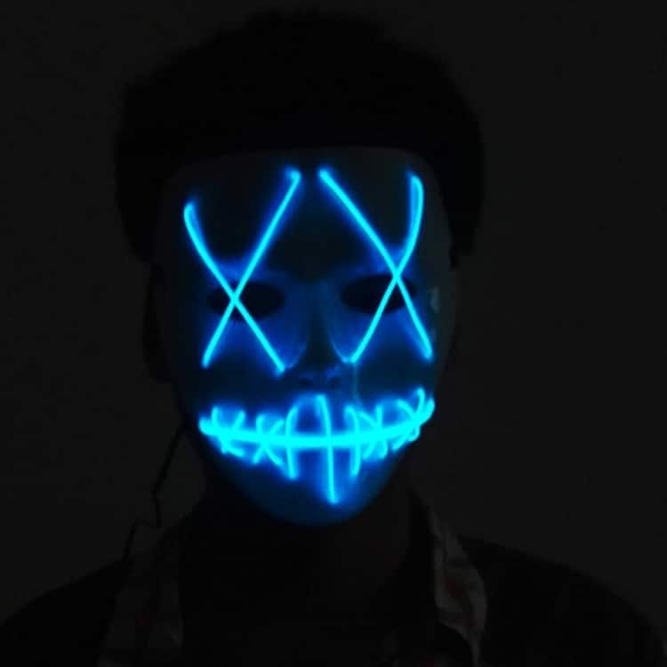 Ansiktsmaske Glowing Blå