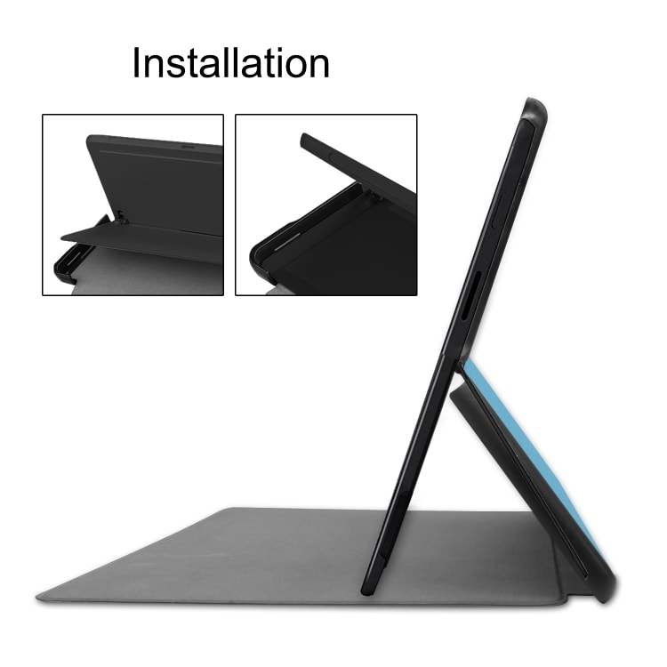 Beskyttelsesfoderal med stativ Microsoft Surface Pro X Blå