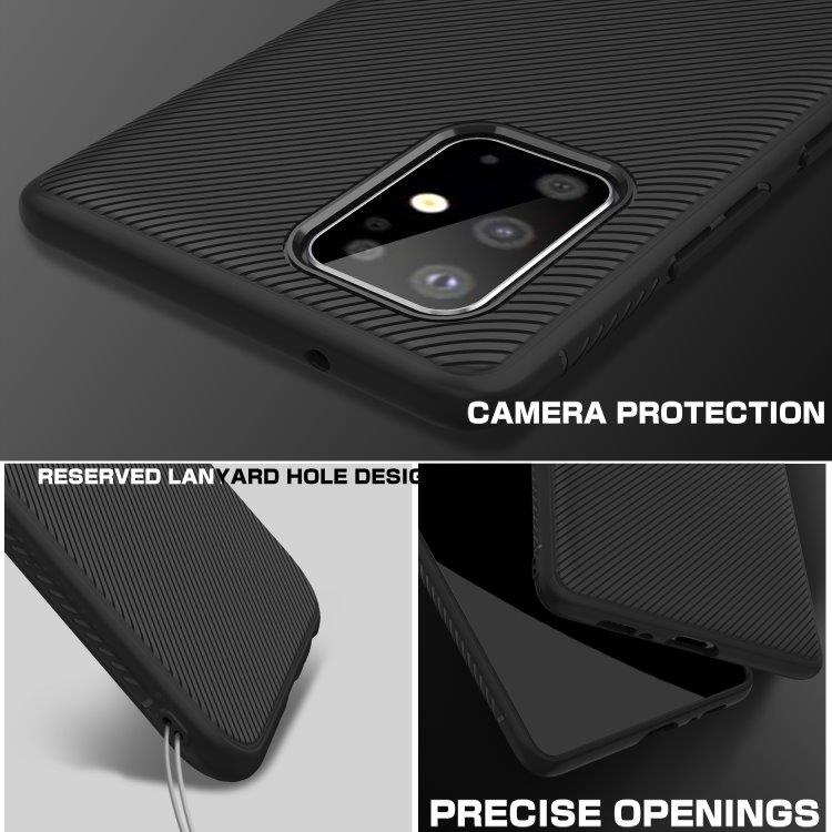 Blødt TPU-Cover i sort til Samsung Galaxy S20+
