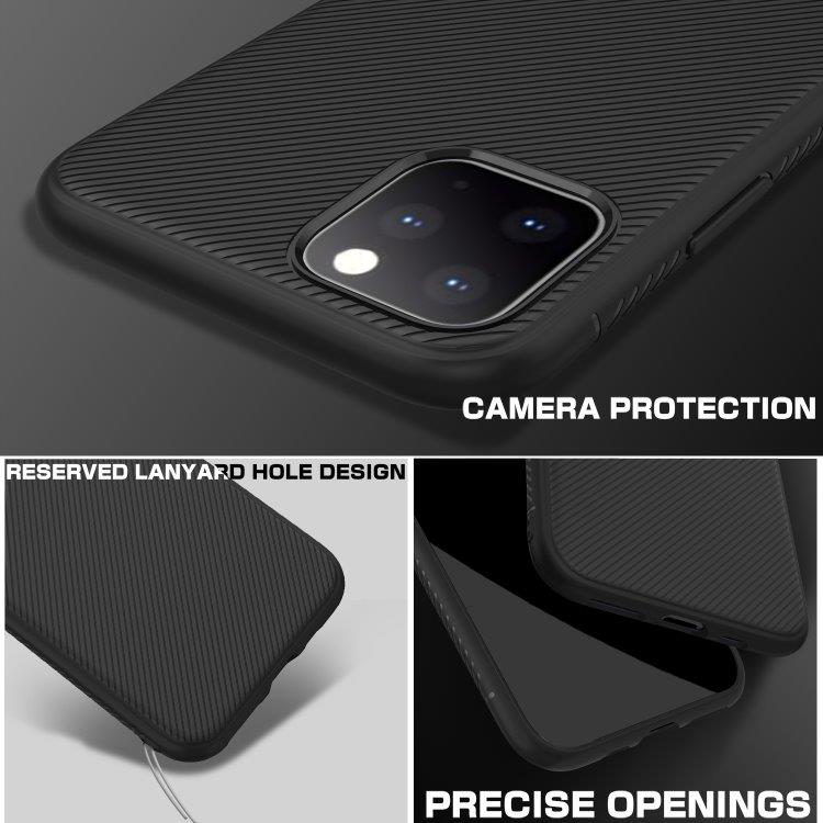 Blødt TPU-cover i sort til iPhone 11 Pro