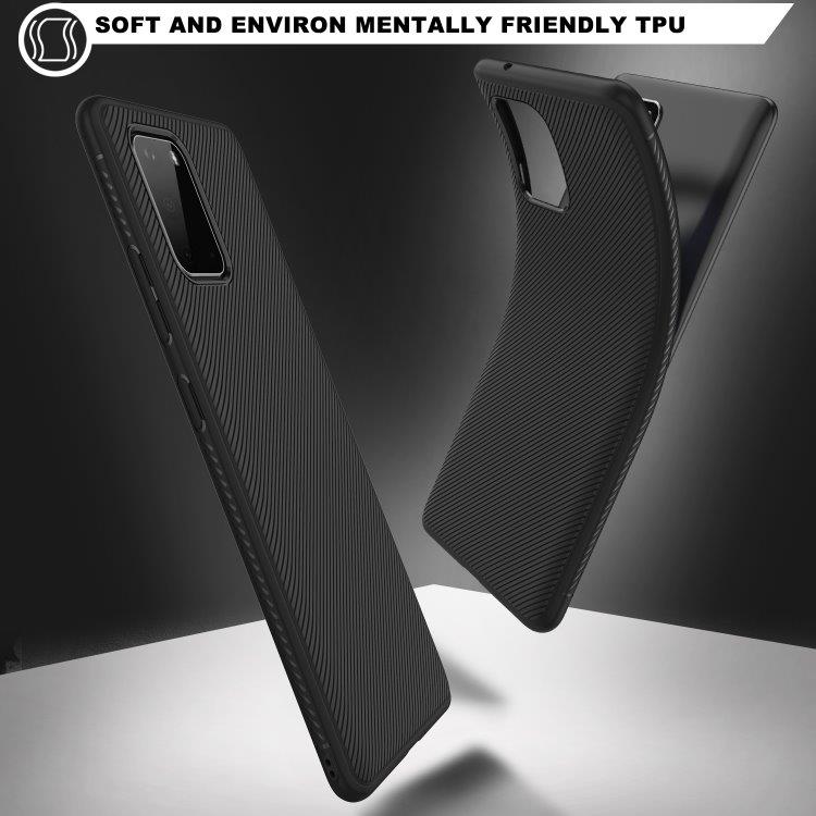 Blødt TPU-Cover i sort til Samsung Galaxy S20+ Lite