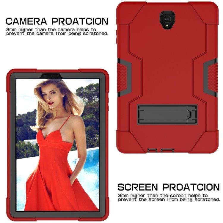 Holdbart cover med holder til Samsung Galaxy Tab S4 10.5 - Rødt