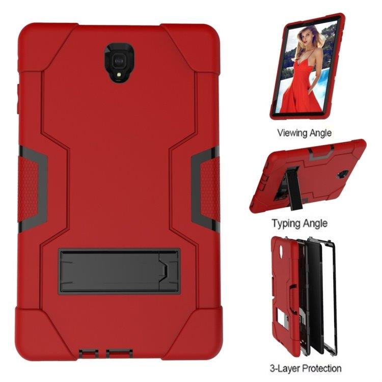 Holdbart cover med holder til Samsung Galaxy Tab S4 10.5 - Rødt