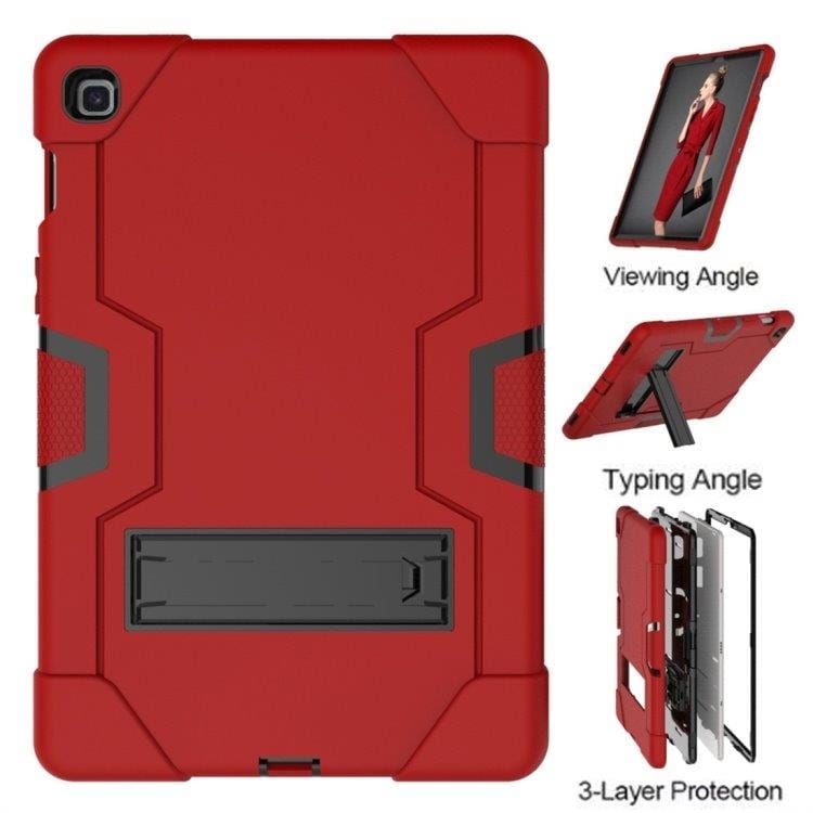 Holdbart cover med holder til Samsung Galaxy Tab S5e - Rødt