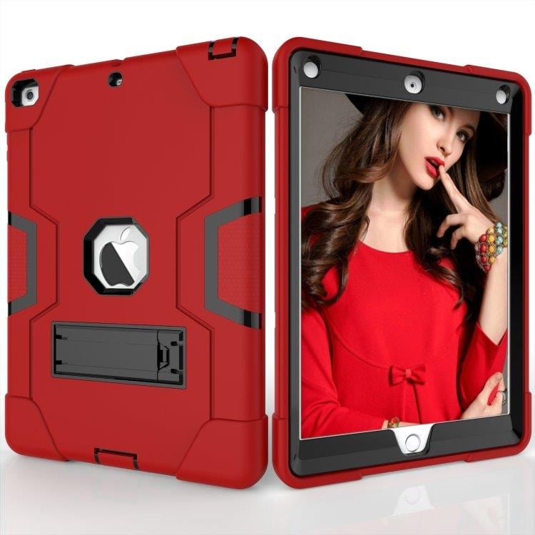 Holdbart cover med holder til iPad 5/4 - Rødt