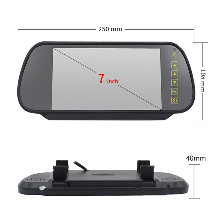 Bakkamera med monitor til Citroen / Peugeot / Toyota