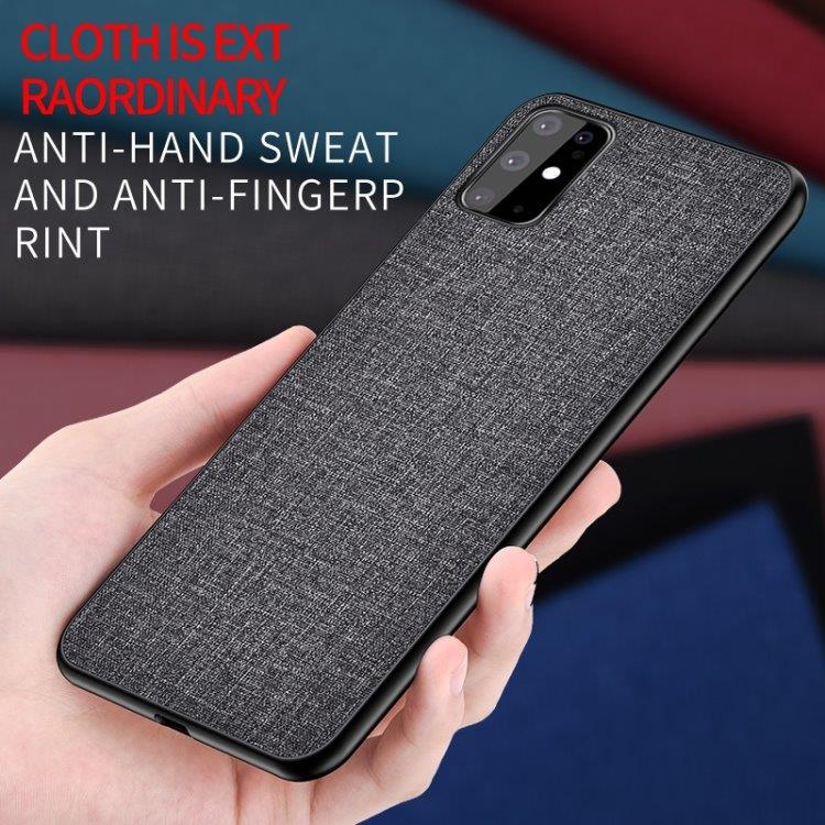 Hårdt mobilcover med textiloverflade for Samsung Galaxy S20