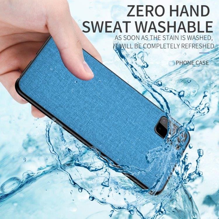 Hårdt mobilcover med textiloverflade for Samsung Galaxy S20