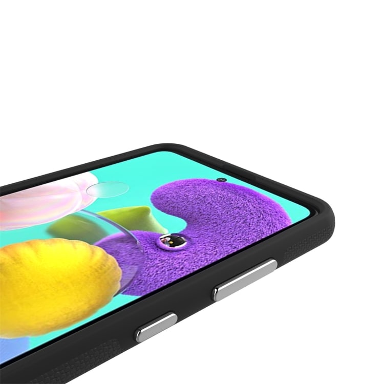 Anti-slip TPU-cover til Samsung Galaxy A51, sort