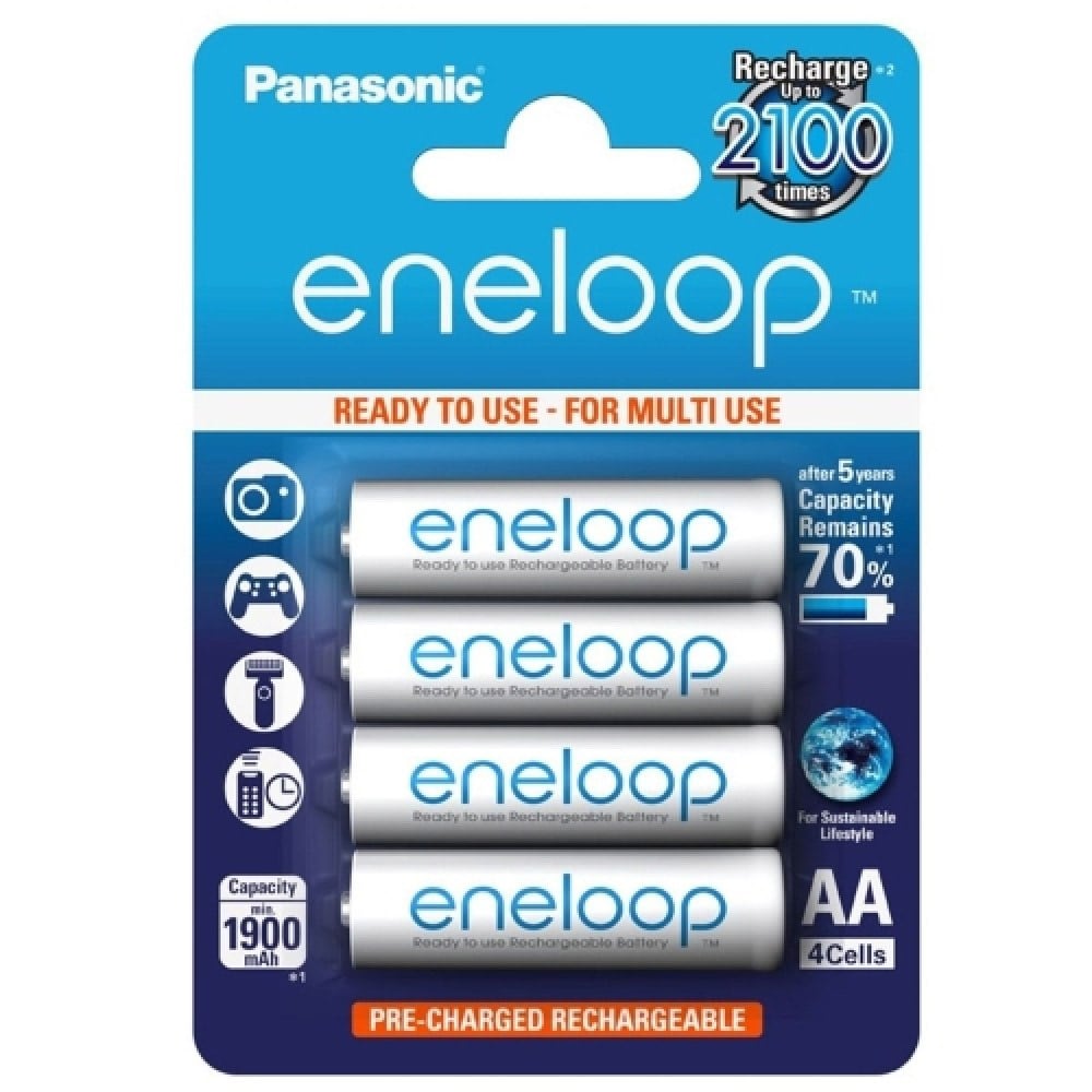 Panasonic Eneloop AA-Batteri 4-pak