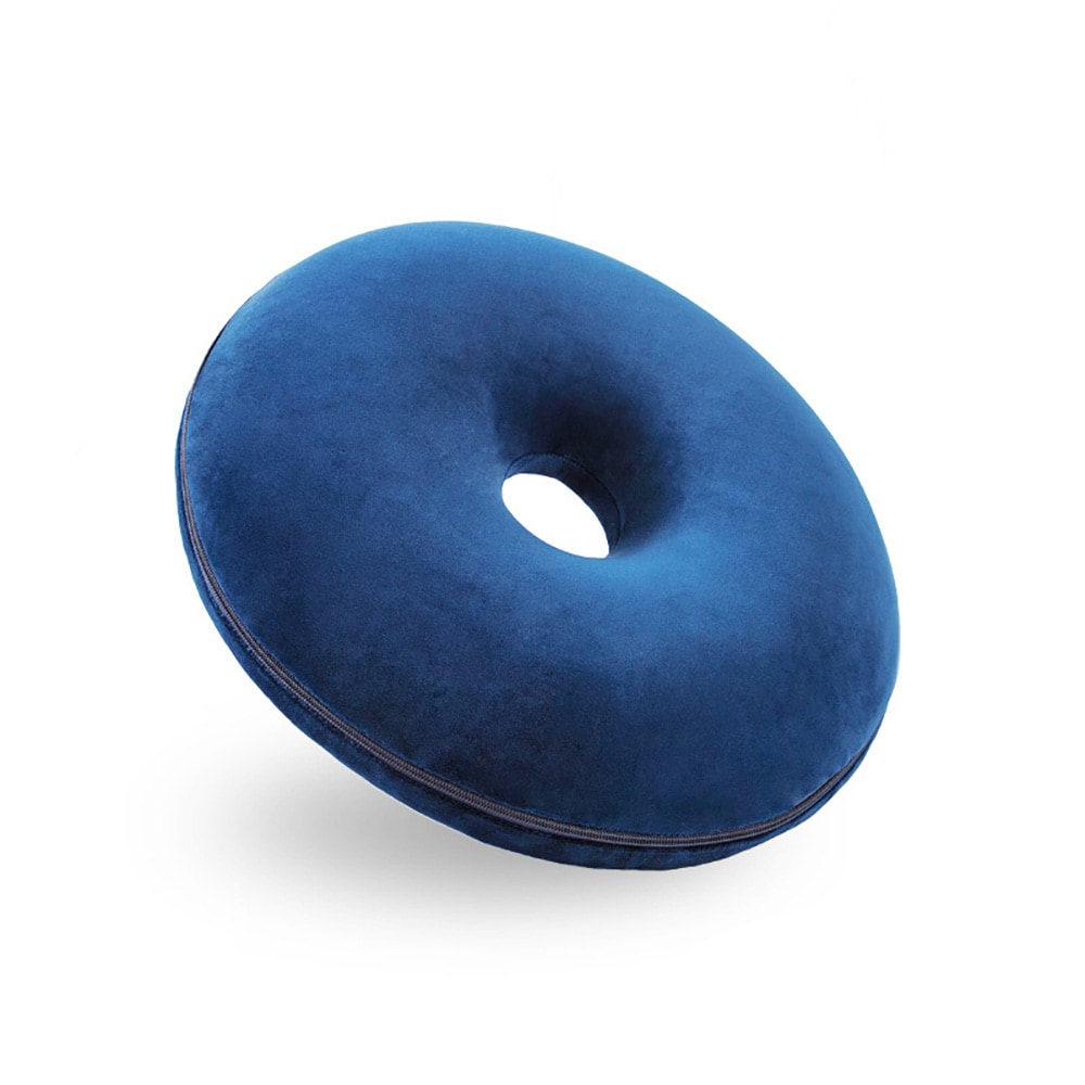 Rund pude af memory foam