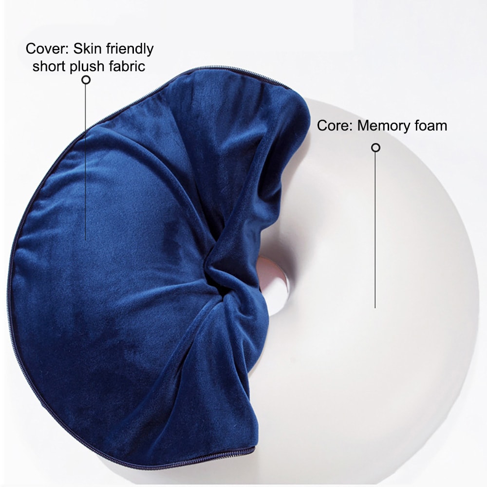 Rund pude af memory foam