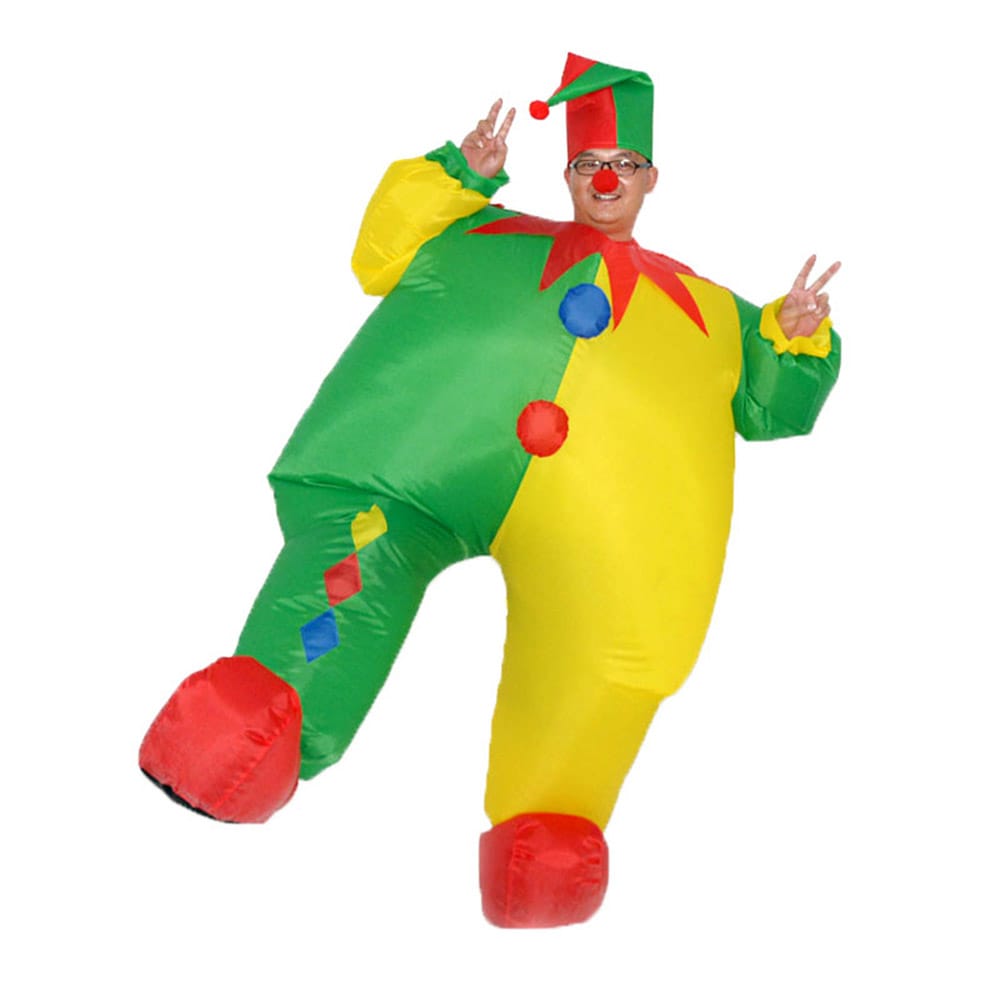 Oppustelig Clown-Maskeradedragt