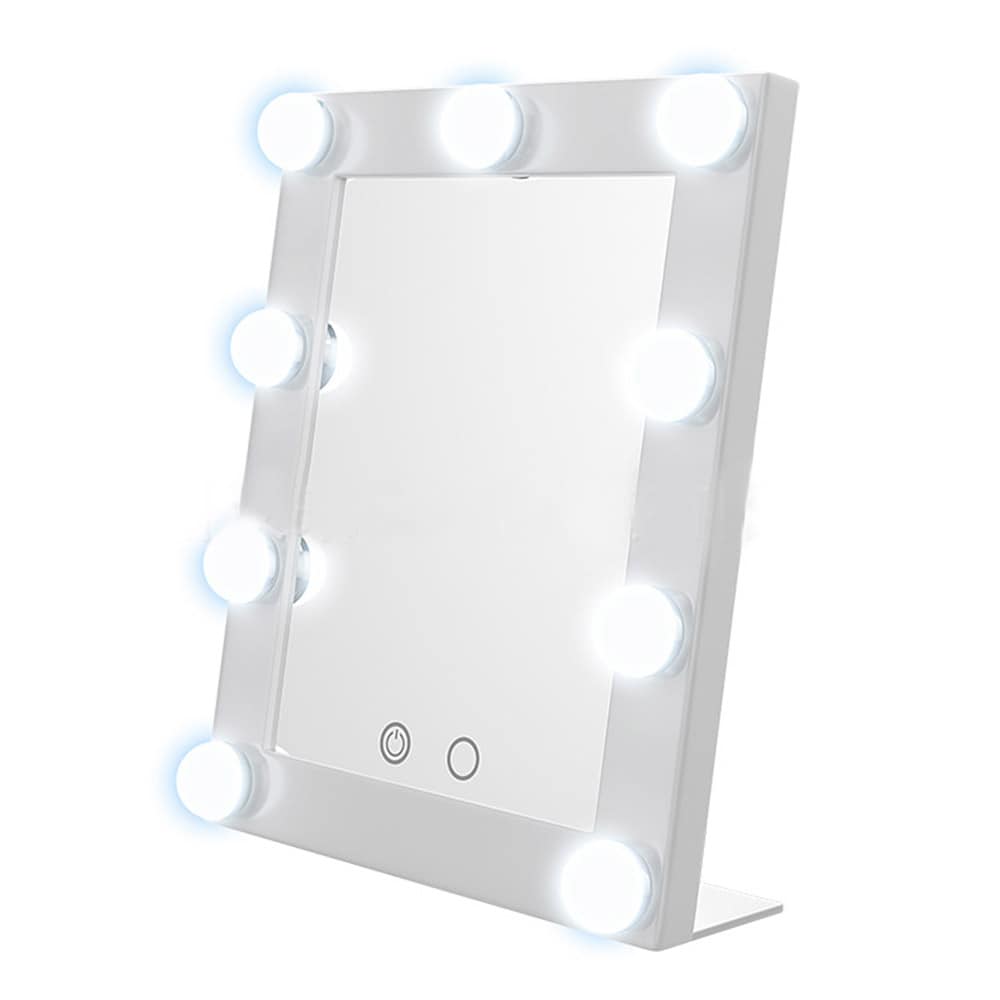 Make-up-spejl med LED-lys og touch-kontrol